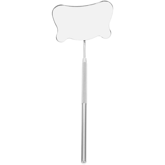 ifundom Stainless Steel Eyelash Mirror for Makeup Use with Non-Slip Handle