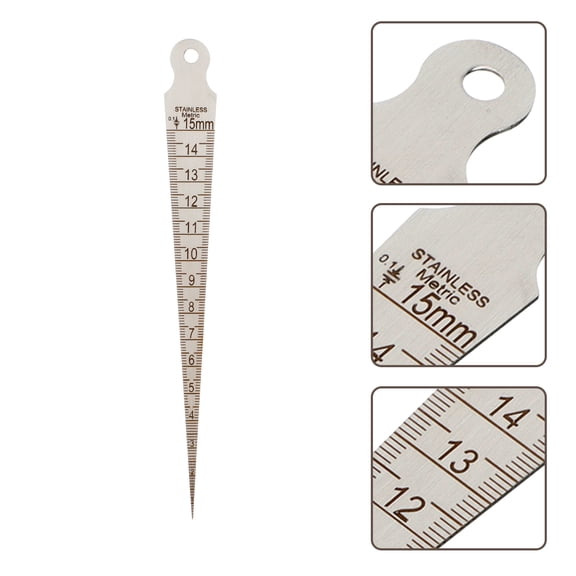 ifundom Guitar Repair Toolkit with Bridge Ruler in Black for -Inspection and Maintenance, 1 Piece Set