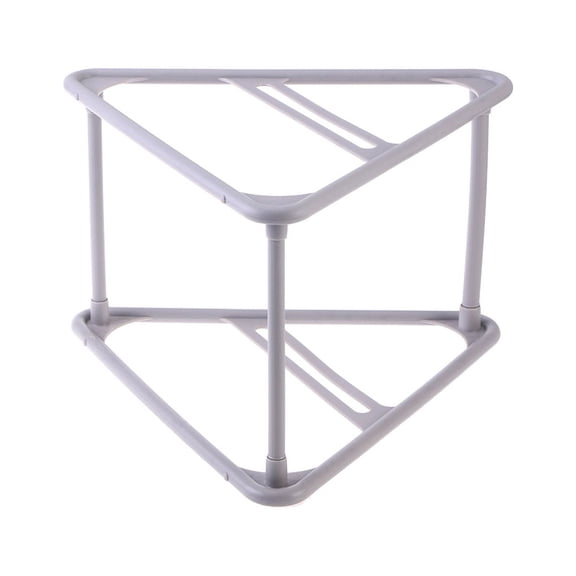 ifundom Hangers Clothespins Holder Creative Plastic Storage Rack Multifunctional Design Organzier Detachable Shelf (Grey)