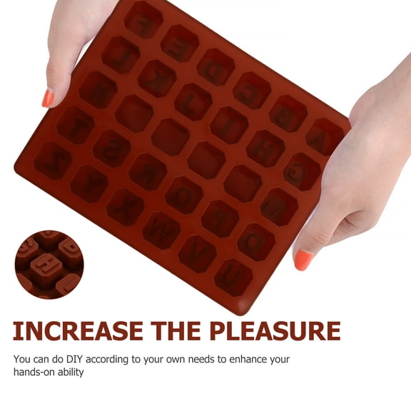 ifundom Silicone Molds Alphabet Shape 2 Pcs Tray for Home Bar Party Drink Accessories