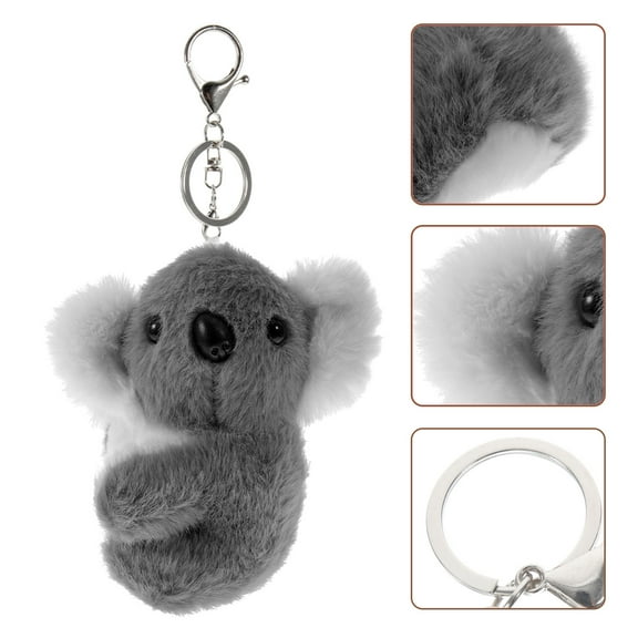 ifundom Koala Plush Keychain Bag Charm Pendant Cute Decorative Accessory for Valentine's Day or Everyday Use