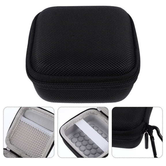 ifundom Earbud Storage Case Black Nylon Protective Holder for Earphones Compact Portable 1 Pack