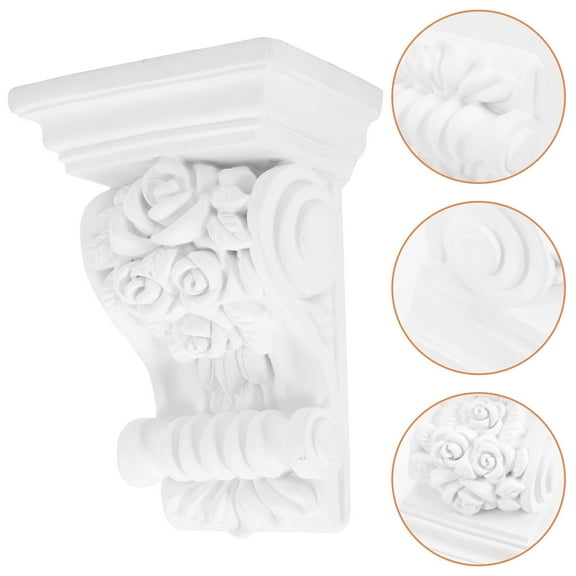 ifundom Decorative European PU Corbels for Home Use, Factory Primed, Wall Brackets for Interior Decor
