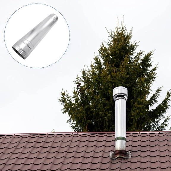 ifundom Metal Chimney Flue Exhaust Iron 1 Pack Replacement Vent