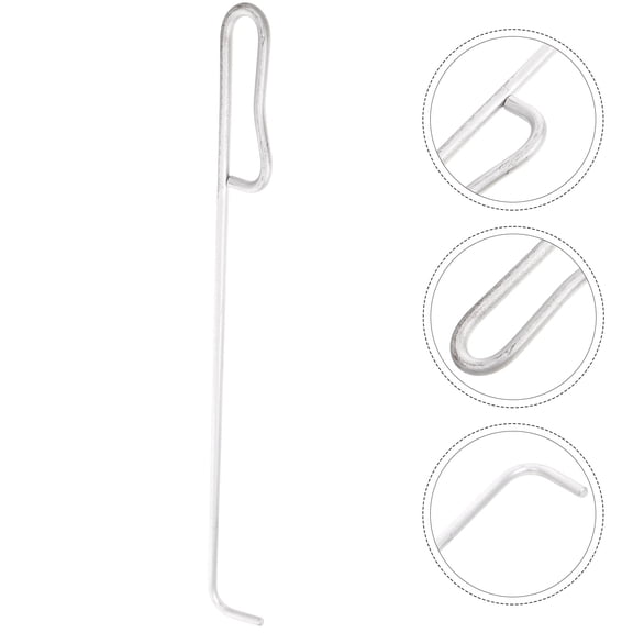 ifundom Metal Manhole Hook Puller Steel Silver 1Set for Daily Use