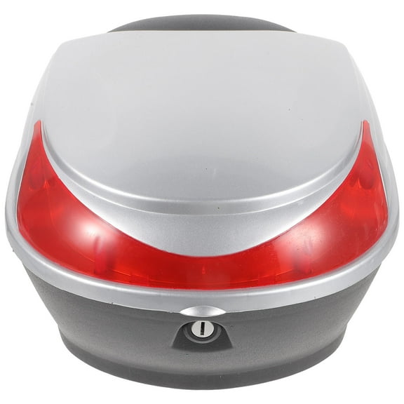 ifundom Motorcycle Top Box Large Capacity Storage Trunk with Lock, Rain and Dust Resistant, Secure Carrier