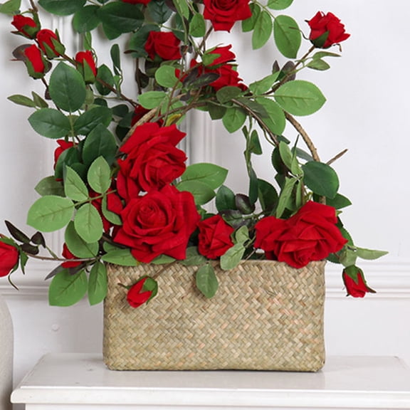 ifundom 6.5ft Multi-Color Artificial Flower Vine Garland Rattan for Party, Indoor & Outdoor Home Decoration