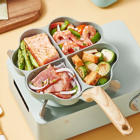 ifundom Nonstick Aluminum Frying Pan for Eggs and Kitchen Use, , Ergonomic Handle, Assorted Colors, 1 Pc