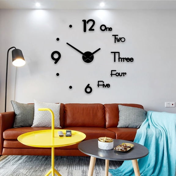 ifundom Nordic Silent Wall Clock for Home Office, Modern Minimalist Hanging Design, Quiet Non-Ticking, 1 Piece, Easy to Read