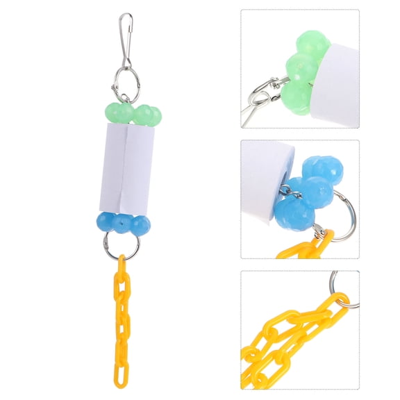 ifundom Parakeet Chew Toys with Hanging Design, Plastic Bird Toys for Small Birds, 1 Piece