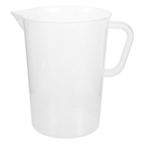 ifundom Transparent Plastic Measuring Jug with Clear Graduated Scale for Precise Home Baking and Cooking Measurements