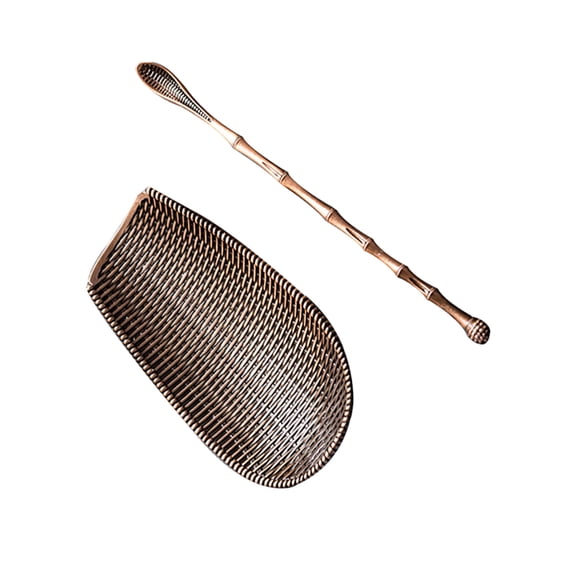 ifundom Premium Alloy Brown Tea Spoon with Needle for Home Tea Accessories and Brewing Tools