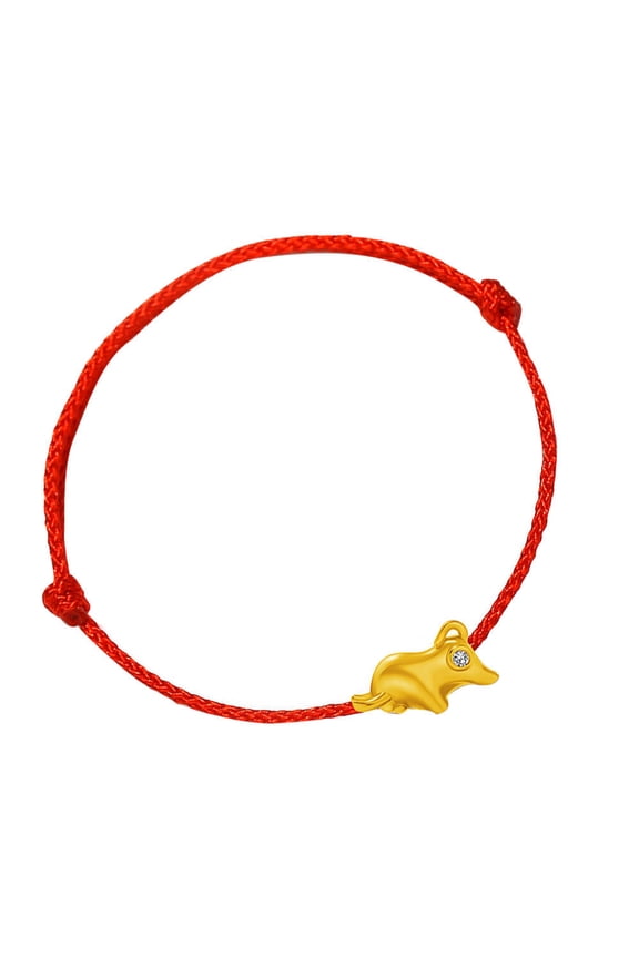 Women's Rope Bracelet Hand Jewelry Copper Cow Year Style Adjustable 1 Piece