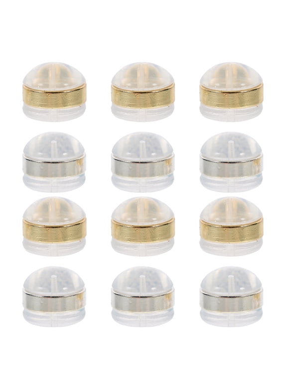 12pcs Earring Back Stoppers Secure Hold Silicone Jewelry Accessories