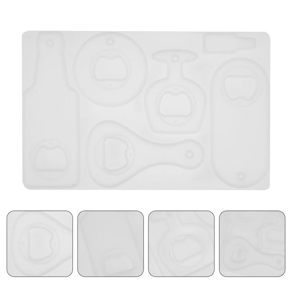 ifundom DIY Mold Bottle Opener Mold White Silicone 1Pcs Safe and Gentle Use