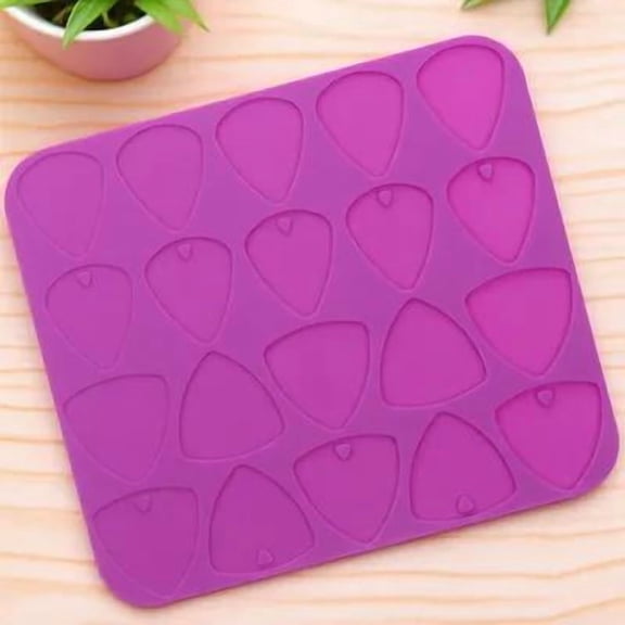 ifundom Triangle Silicone Mold for Making Guitar Picks, Crafting Tool for Musicians, Hobbyists, and Guitar Accessories