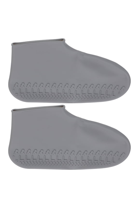 Grey Anti- Rain Shoe Protectors, Overshoes for Men Women, 1 Pair, All-Weather Outdoor Use