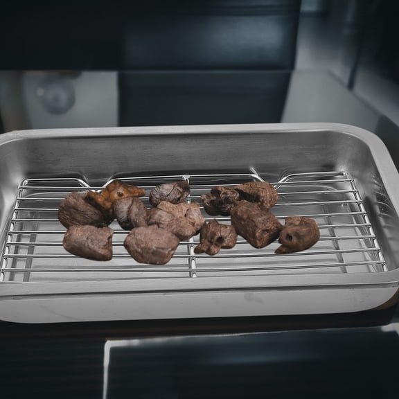 ifundom Stainless Steel Baking Tray with Cooling Rack, Non-Stick Oven Pan for Home Cooking, Baking, Roasting, and Draining