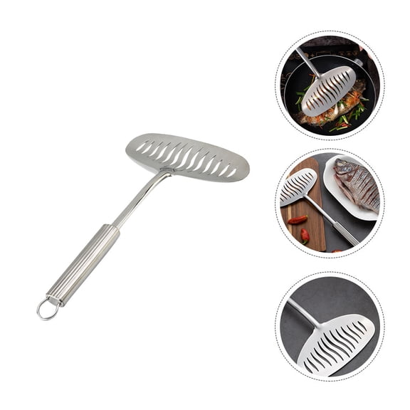ifundom Stainless Steel Cooking Spatula - Multipurpose Kitchen Turner for Pancakes, Fish, Steak, Grilling and More