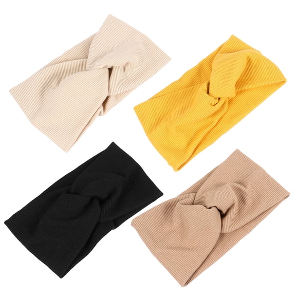 ifundom 4-Pack Lightweight Sports Headwraps Elastic Hairbands for Running Cycling Fitness and Outdoor Activities