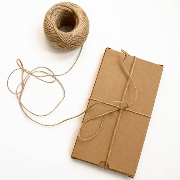 ifundom DIY Crafts Jute Twine Khaki Natural Jute ng for Hand-Made Wrapping