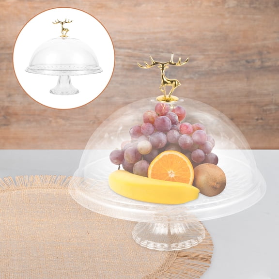 ifundom Transparent Cake Tray with Cover for Wedding Party Dessert Storage
