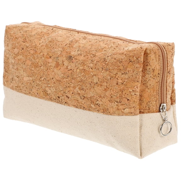 ifundom Portable Cotton Canvas Travel Makeup Bag for Women, Lightweight Cosmetic Organizer Pouch, 1 Piece