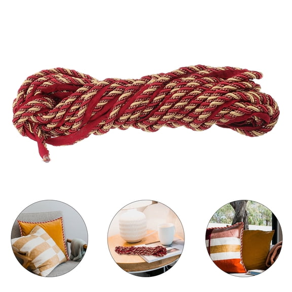 ifundom Red Four Rope for Sofa Decor, Cushion Making, Crafts and Home Decoration Projects