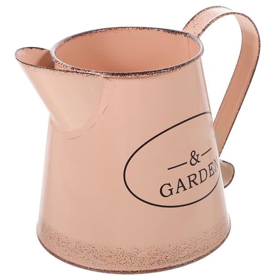 ifundom Vintage Iron Flower Pot with Handle, Decorative Planter for Patio, Garden, Living Room, Indoor and Outdoor Use