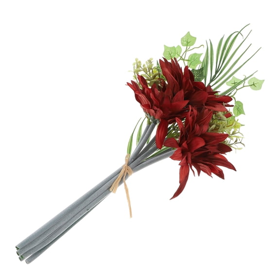 ifundom Red Simulation Sunflower Bouquet Decor Artificial Flower Arrangement for Home and Party