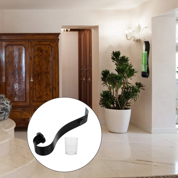 ifundom Iron Candle Holder Sconces Black Vintage Style for Bedroom and Hotel Decoration