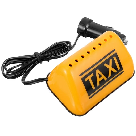 ifundom Yellow Taxi Roof Sign with Adhesive LED Light for Car Decoration and Night Visibility