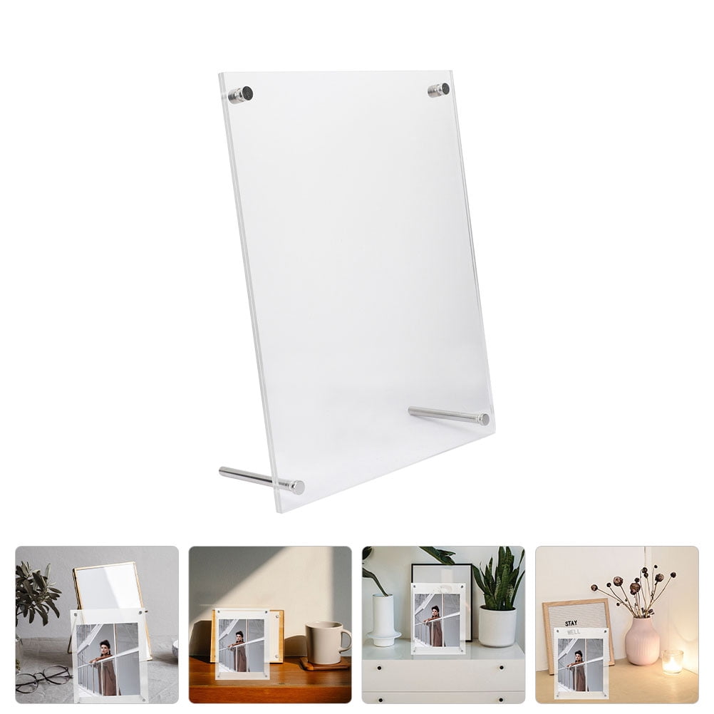 ifundom Clear Acrylic Business License Frame for Office Certificate ...