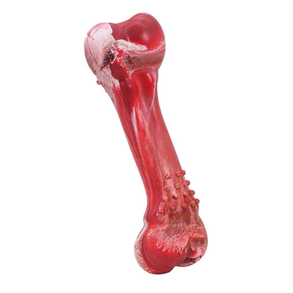 iFundom Dog Chew Toy Red Rubber Puppy Realistic Design Boredom Relief Pet Pc