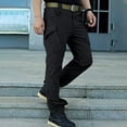 thumbnail image 1 of ig Men’s Heavy Duty Stretch Polyester Cargo Pants S-XXL, Breathable Multi Pocket Hiking Utility Pants, 1 of 10