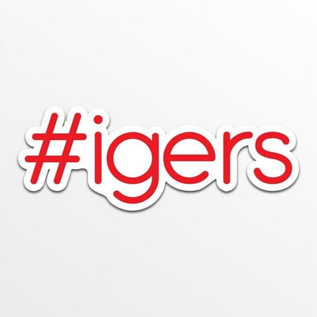 #igers Hashtag (2 Pack) Vinyl Decal Sticker | Cars Trucks Vans SUVs Windows Walls Cups Laptops | Full Color Printed | 2 - 5.5 Inch Decals | KCD2220