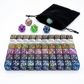ightup 65 Pieces MTG Dice Counters Bulk Ability Keywords MTG Tokens Shield Life Counter 6 Sided Dice Set for TCG, MTG Cards Gaming Accessories