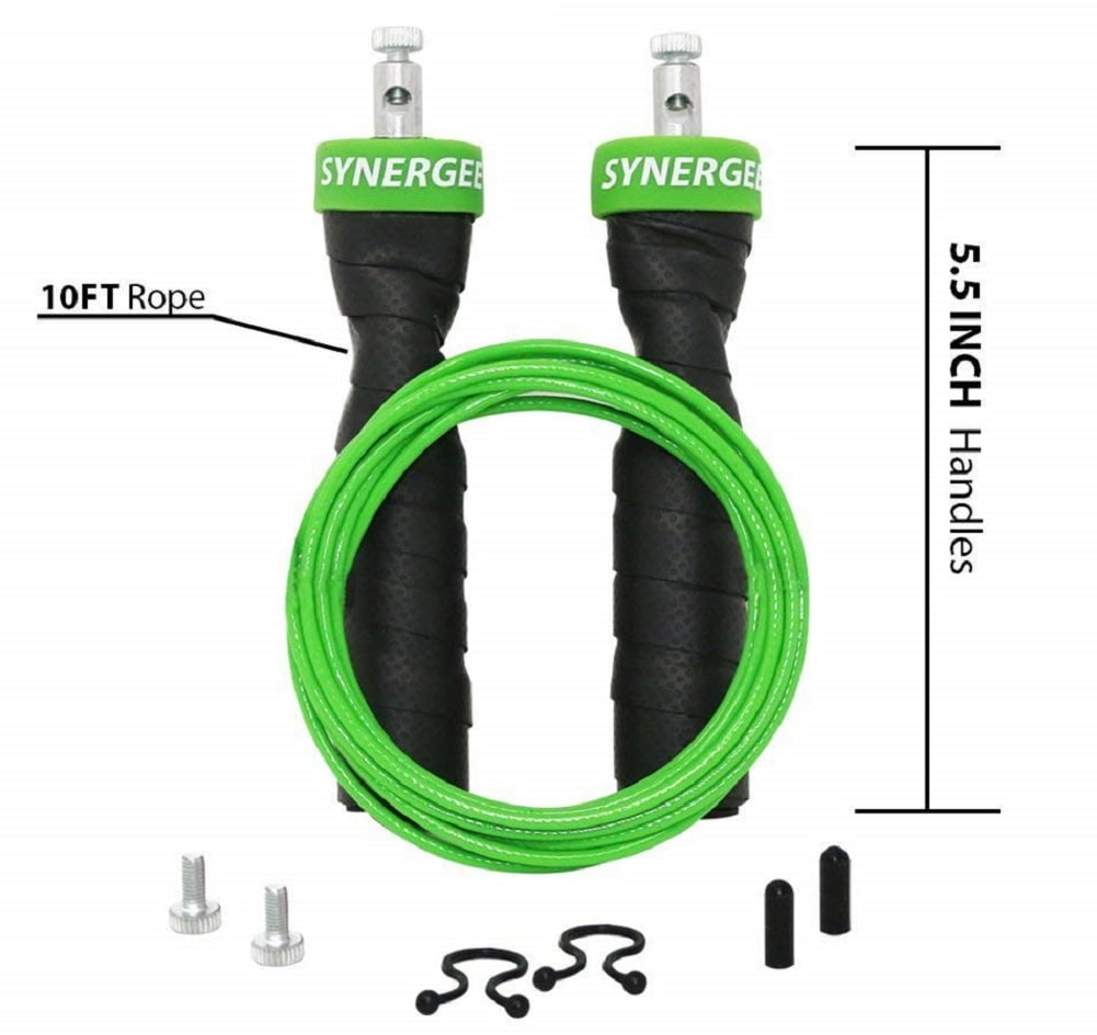 Synchronized Jump Rope iheart Synergee Speed Jump Rope with 2 Adjustable 10 Ft Cables ...