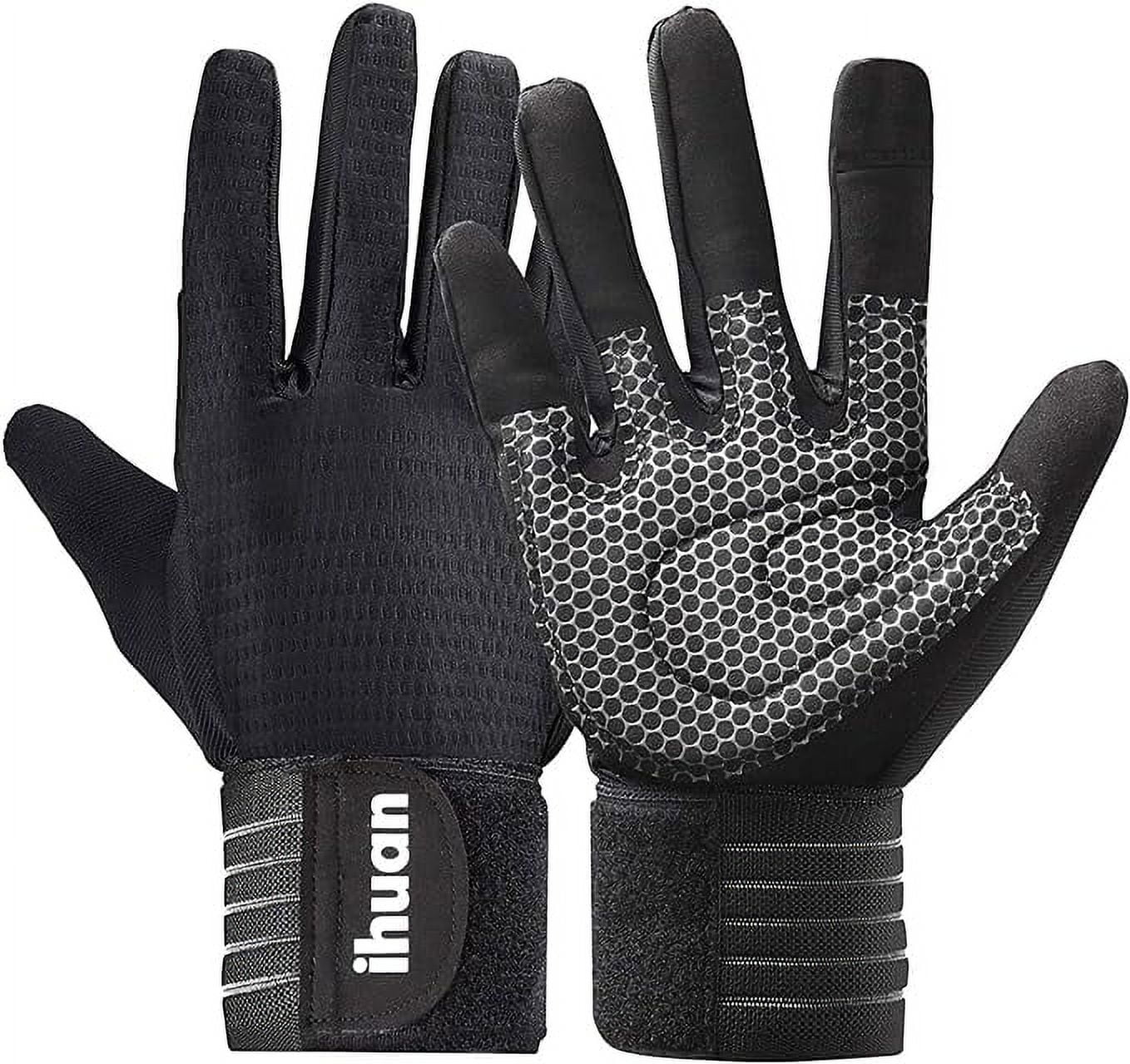Ihuan FullFinger Men's Workout Gloves Gym & Weight Lifting, Fitness