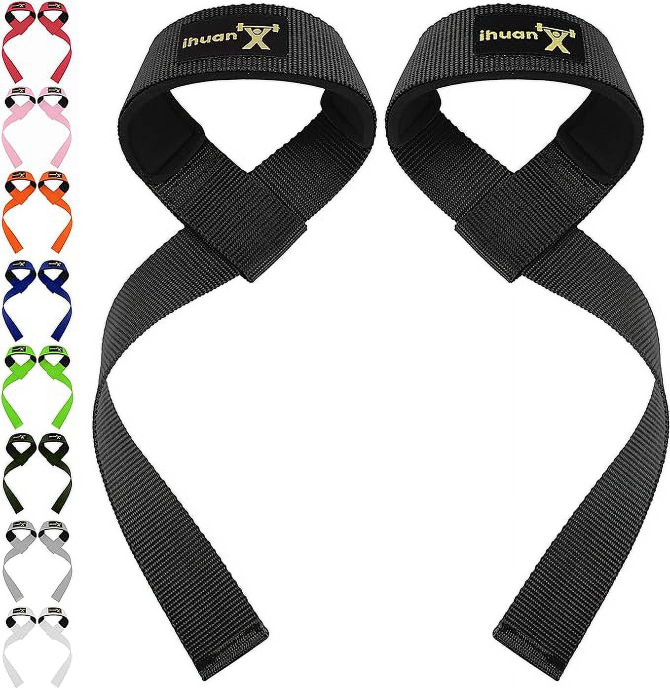 ihuan Lifting Straps WristStraps for Weightlifting 21'' Deadlift