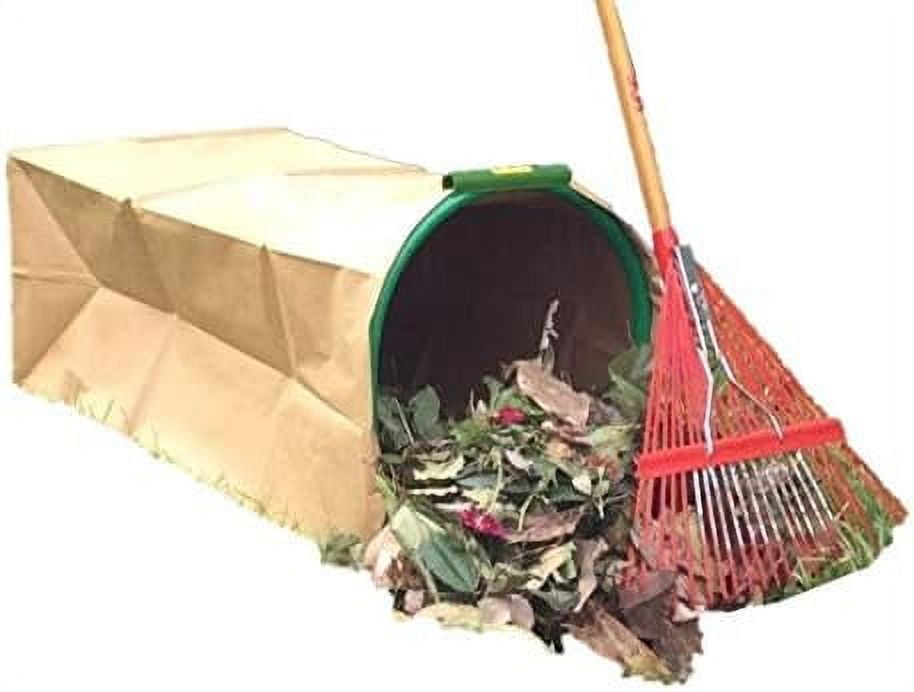 ii lawn bag holder for paper bags. hsfree bagging. just "sweep" yard