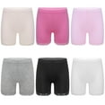 thumbnail image 1 of iiniim 6 Pack Girls Lace Dance Safety Shorts Active Bike Shorts Under Dress Undershorts 2-16 Black&White&Grey&Pink&Hot Pink&Nude 11-12, 1 of 7