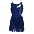 thumbnail image 1 of iiniim Big Girls Lyrical Dance Dress Shiny Sequins Cutout Keyhole Skirt Leotard Dancewear, 1 of 7