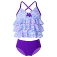 thumbnail image 1 of iiniim Big Girls Youth Two Piece Mermaid Printed Tankini Swimsuit Bathing Suit Top Swim Briefs, 1 of 7