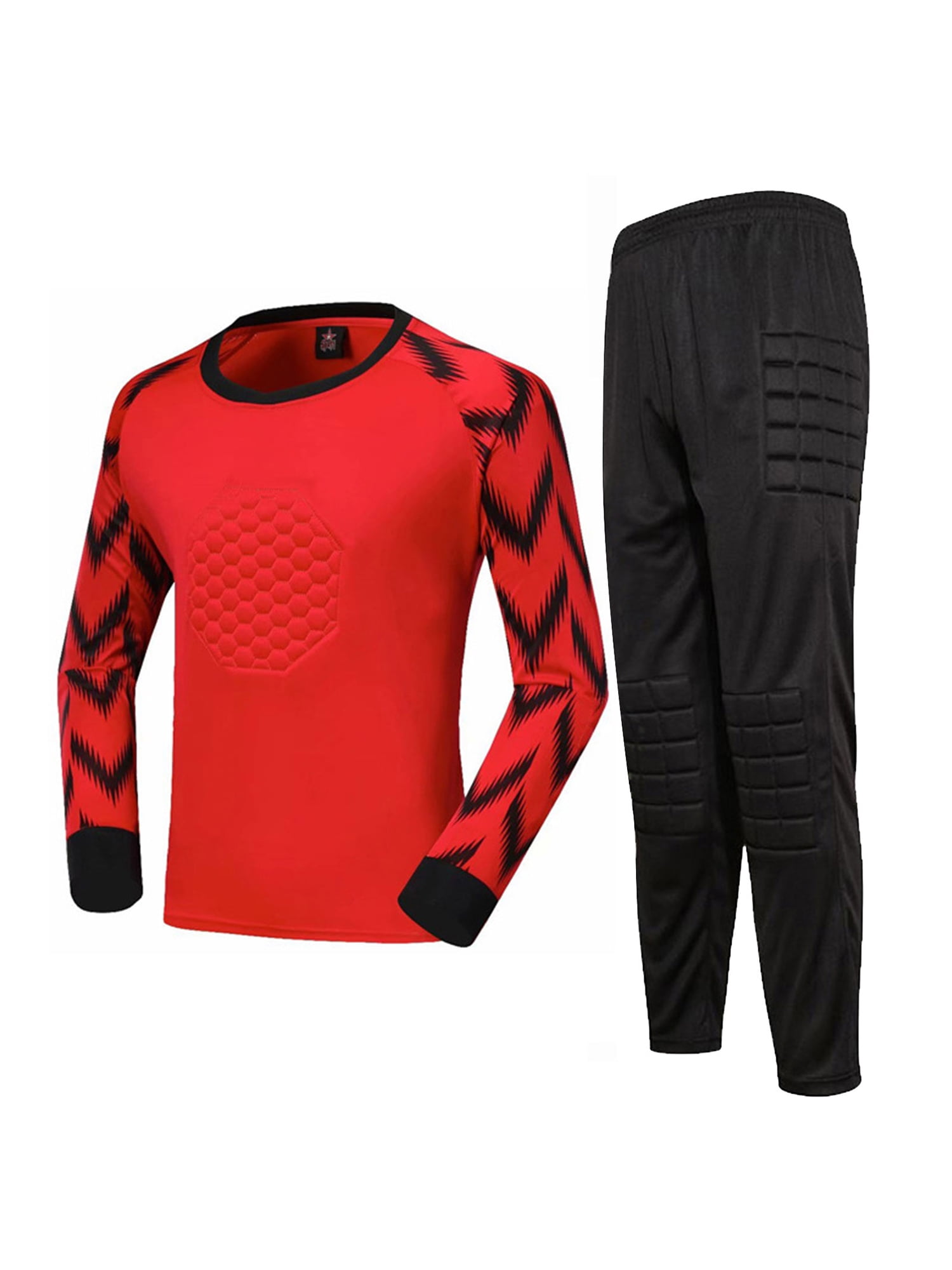 iiniim Boy's Football Soccer Goalie Outfit Goalkeeper Foam Padded