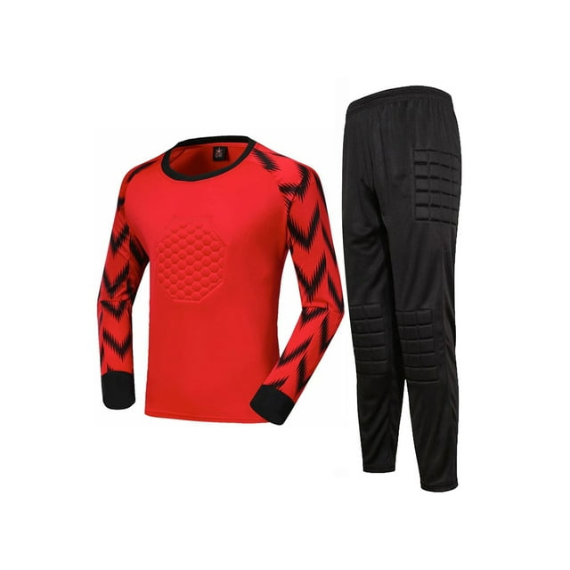 iiniim Boy's Football Soccer Goalie Outfit Goalkeeper Foam Padded