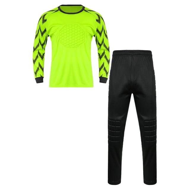 iiniim Boy's Football Soccer Goalie Outfit Goalkeeper Foam Padded