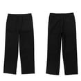 thumbnail image 1 of iiniim Boy's Trousers Gentleman Suit Lightweight Smart Formal Elasticated Waist Pants Size 2-16 Black 8, 1 of 3