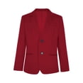 thumbnail image 1 of iiniim Boys Classic Fit Sport Blazer Long Sleeve Lapel Suit Jacket Single Breasted Outerwear Coat Burgundy 10, 1 of 7