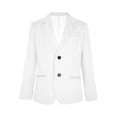 thumbnail image 1 of iiniim Boys Classic Fit Sport Blazer Long Sleeve Lapel Suit Jacket Single Breasted Outerwear Coat White 12, 1 of 7